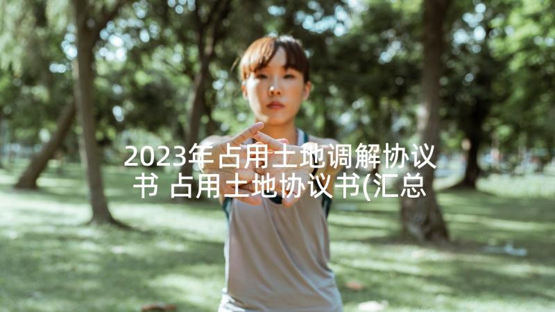 2023年占用土地调解协议书 占用土地协议书(汇总5篇)