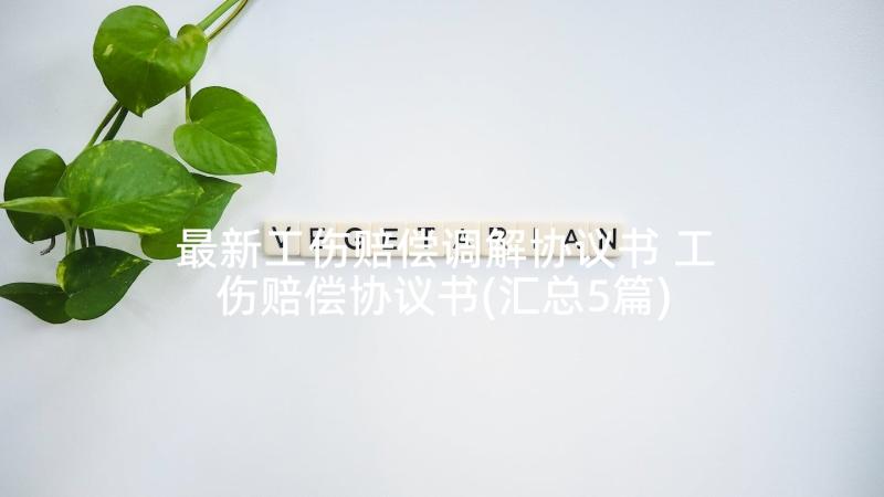 最新工伤赔偿调解协议书 工伤赔偿协议书(汇总5篇)