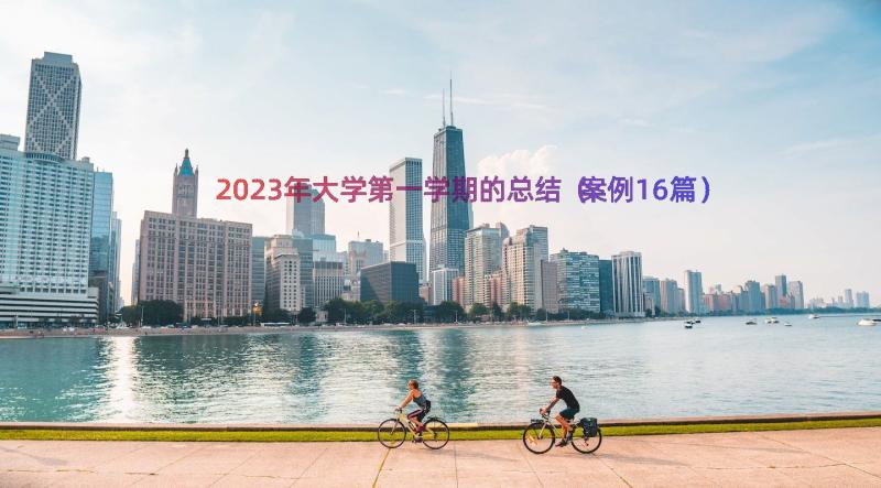 2023年大学第一学期的总结（案例16篇）