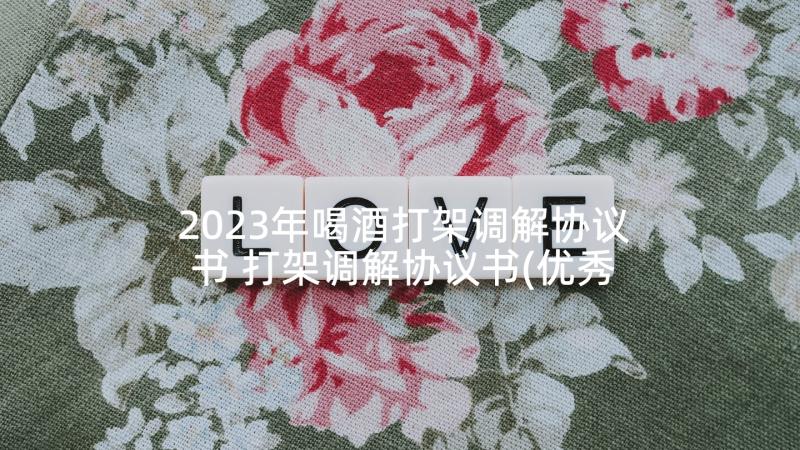 2023年喝酒打架调解协议书 打架调解协议书(优秀6篇)