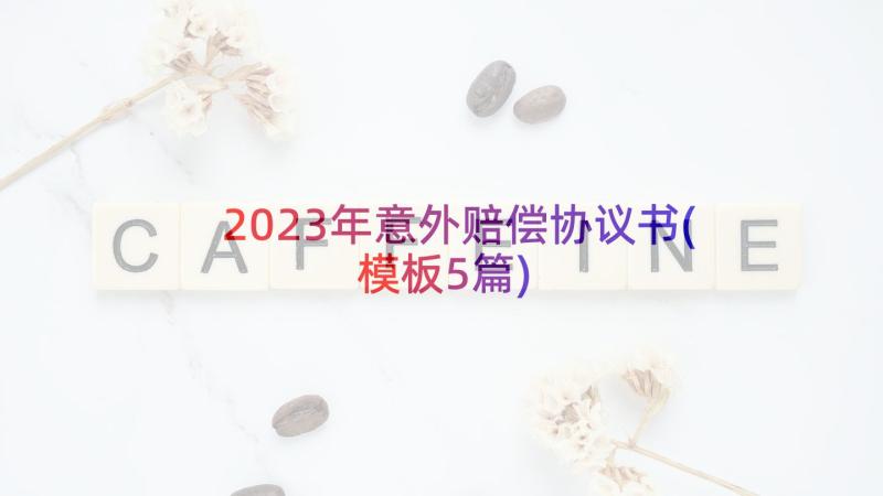 2023年意外赔偿协议书(模板5篇)