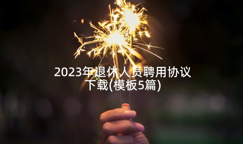 2023年退休人员聘用协议下载(模板5篇)