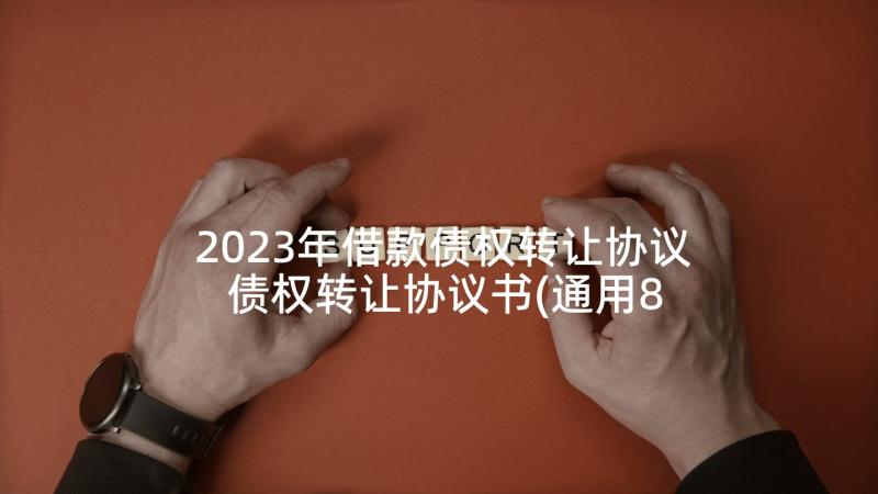 2023年借款债权转让协议 债权转让协议书(通用8篇)