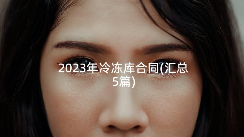 2023年冷冻库合同(汇总5篇)