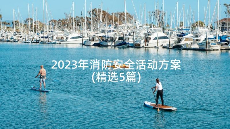 2023年消防安全活动方案(精选5篇)