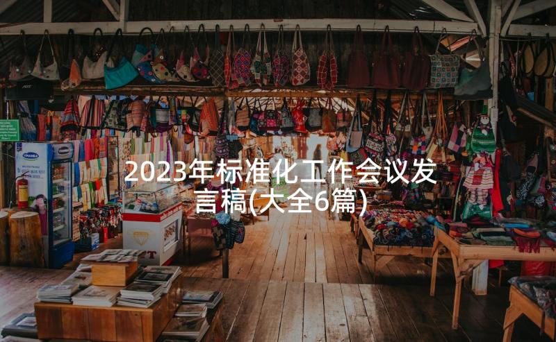 2023年标准化工作会议发言稿(大全6篇)