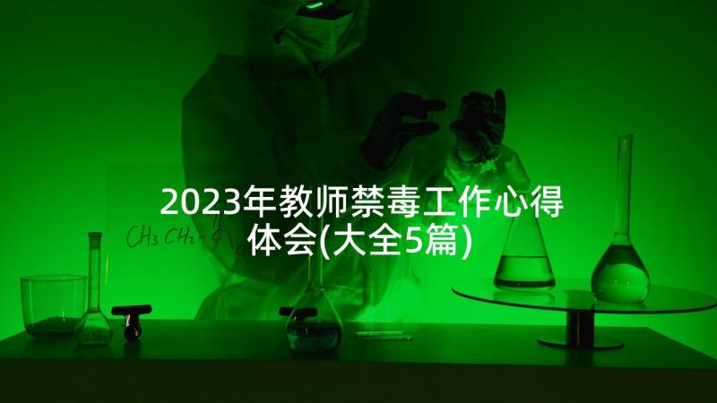 2023年教师禁毒工作心得体会(大全5篇)