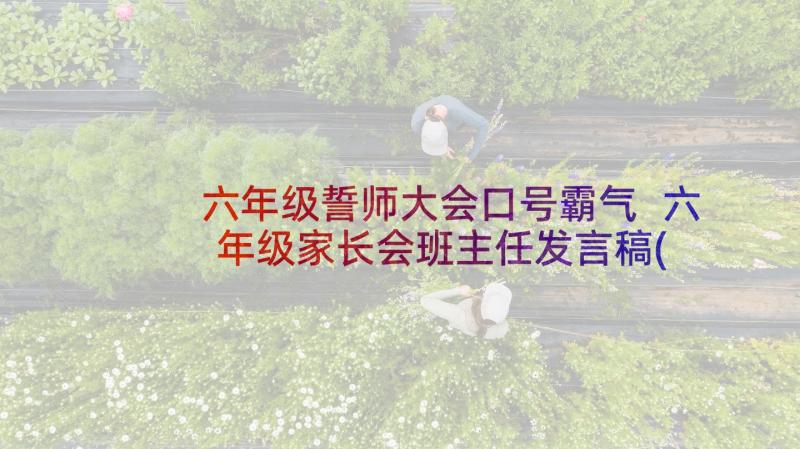 六年级誓师大会口号霸气 六年级家长会班主任发言稿(大全10篇)