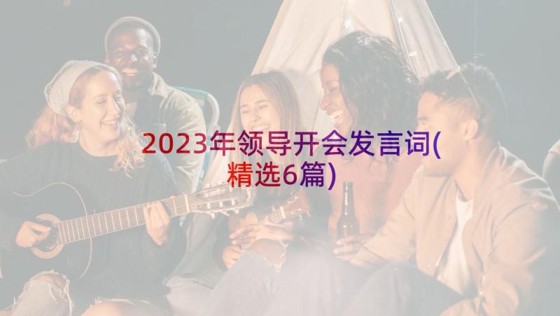 2023年领导开会发言词(精选6篇)