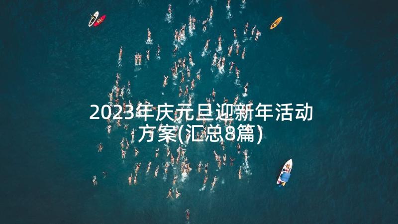 2023年庆元旦迎新年活动方案(汇总8篇)