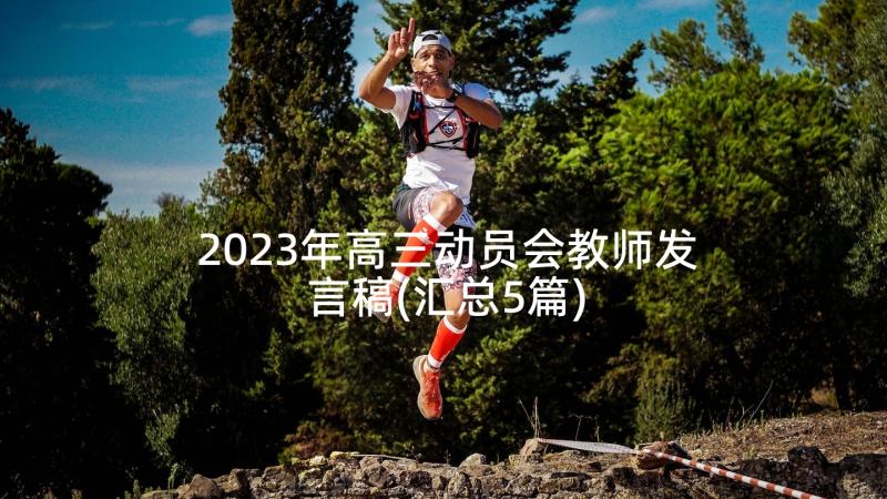 2023年高三动员会教师发言稿(汇总5篇)