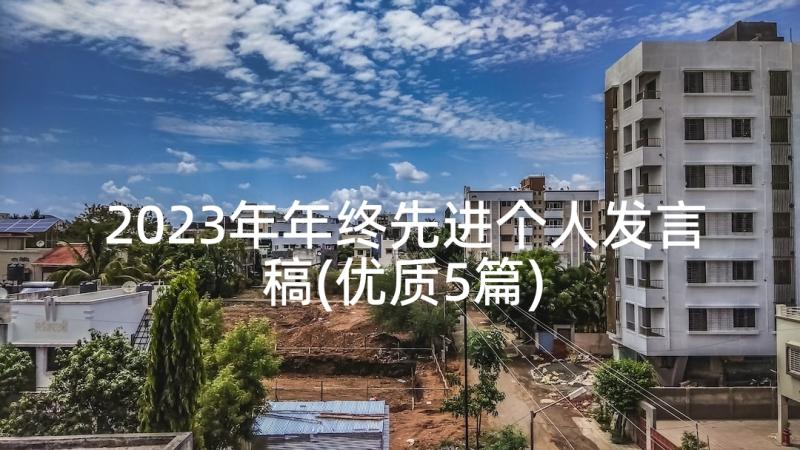 2023年年终先进个人发言稿(优质5篇)