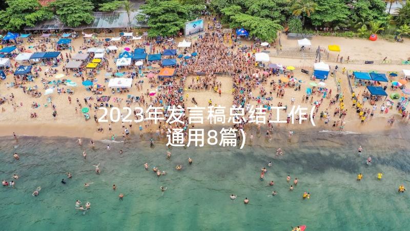 2023年发言稿总结工作(通用8篇)