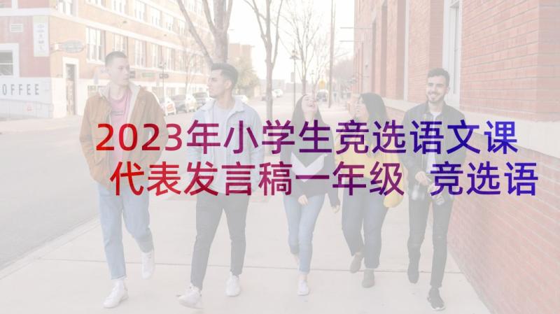 2023年小学生竞选语文课代表发言稿一年级 竞选语文课代表发言稿(精选5篇)