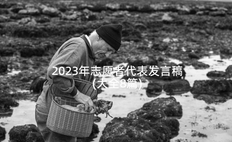 2023年志愿者代表发言稿(大全8篇)