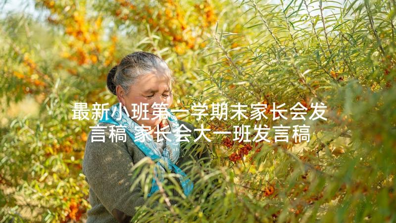 最新小班第一学期末家长会发言稿 家长会大一班发言稿(优质5篇)