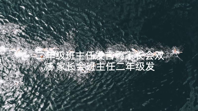 二年级班主任发言稿家长会双减 家长会班主任二年级发言稿(汇总6篇)