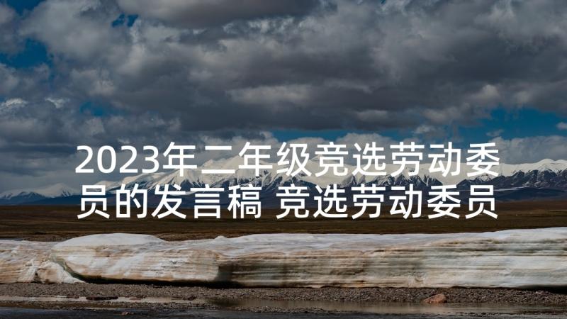 2023年二年级竞选劳动委员的发言稿 竞选劳动委员发言稿(实用8篇)