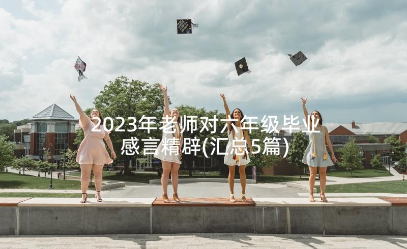 2023年老师对六年级毕业感言精辟(汇总5篇)