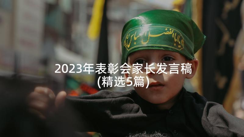 2023年表彰会家长发言稿(精选5篇)