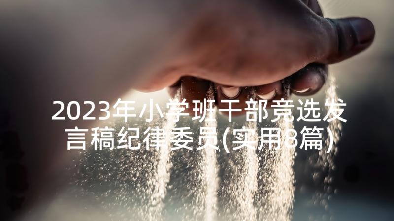 2023年小学班干部竞选发言稿纪律委员(实用8篇)