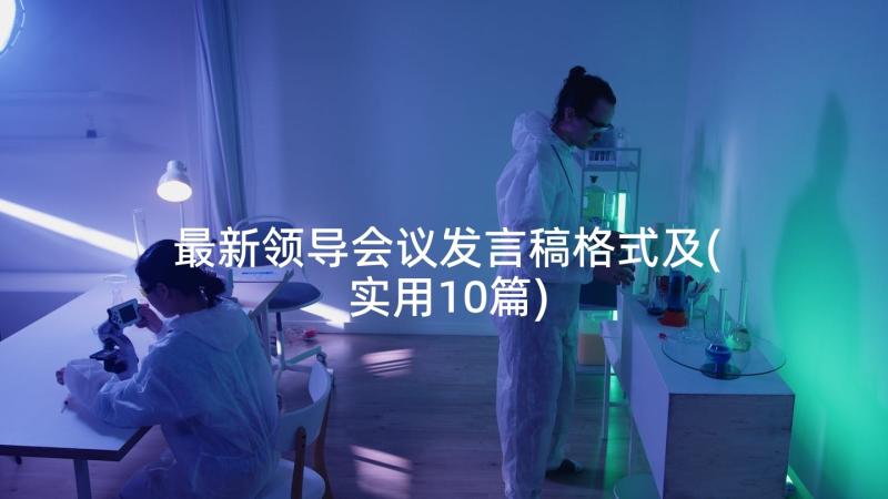 最新领导会议发言稿格式及(实用10篇)