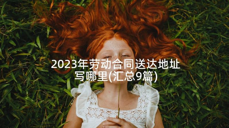 2023年劳动合同送达地址写哪里(汇总9篇)