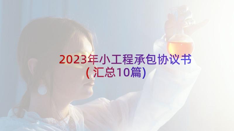 2023年小工程承包协议书(汇总10篇)