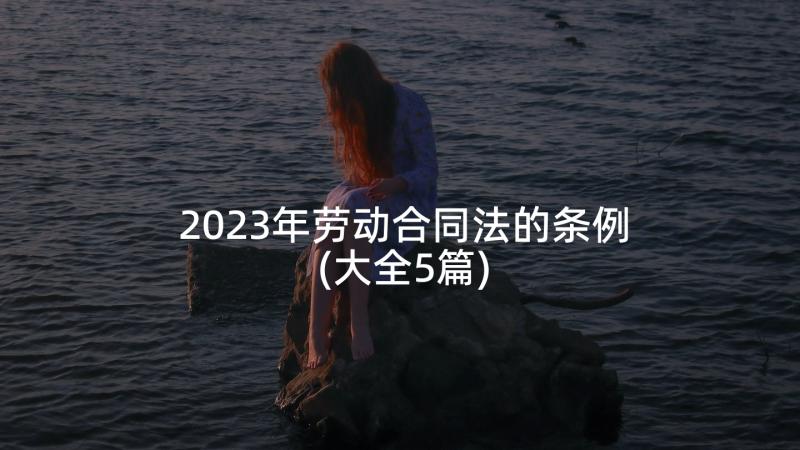 2023年劳动合同法的条例(大全5篇)