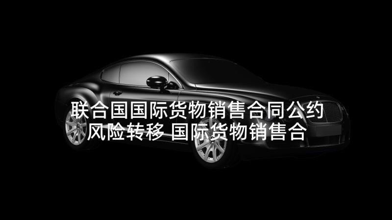 联合国国际货物销售合同公约风险转移 国际货物销售合同公约国际货物销售公约(优质5篇)