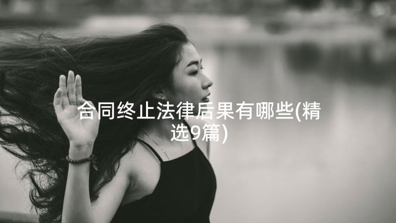 合同终止法律后果有哪些(精选9篇)