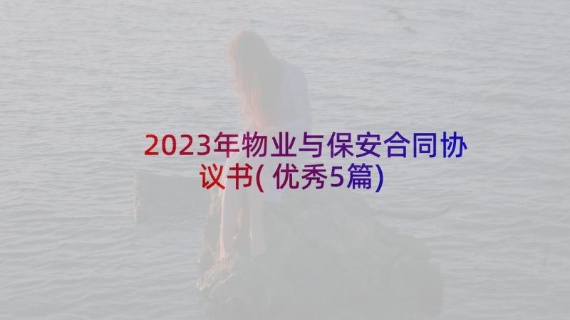 2023年物业与保安合同协议书(优秀5篇)