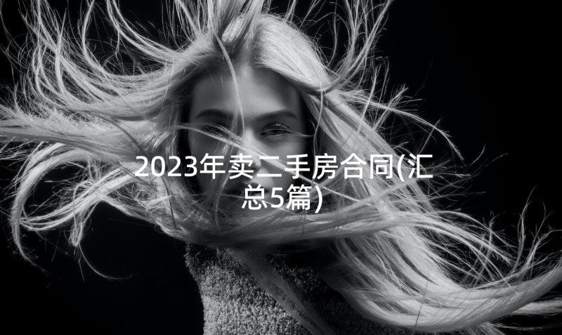 2023年卖二手房合同(汇总5篇)