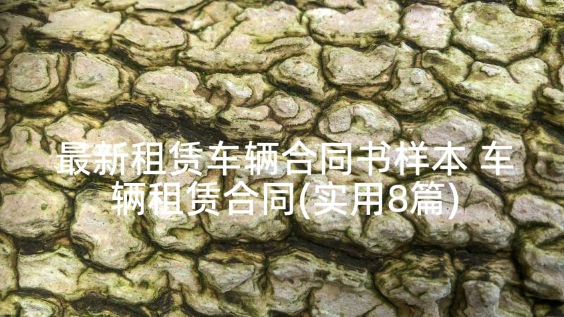 最新租赁车辆合同书样本 车辆租赁合同(实用8篇)