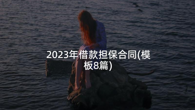 2023年借款担保合同(模板8篇)