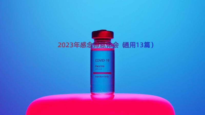 2023年感念师恩体会（通用13篇）