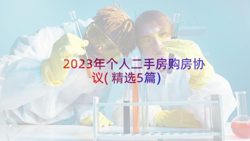 2023年个人二手房购房协议(精选5篇)