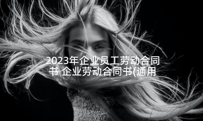 2023年企业员工劳动合同书 企业劳动合同书(通用10篇)