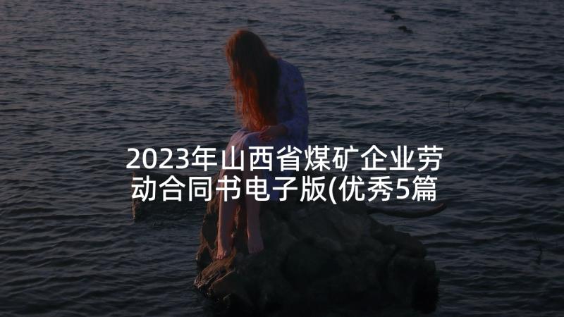 2023年山西省煤矿企业劳动合同书电子版(优秀5篇)
