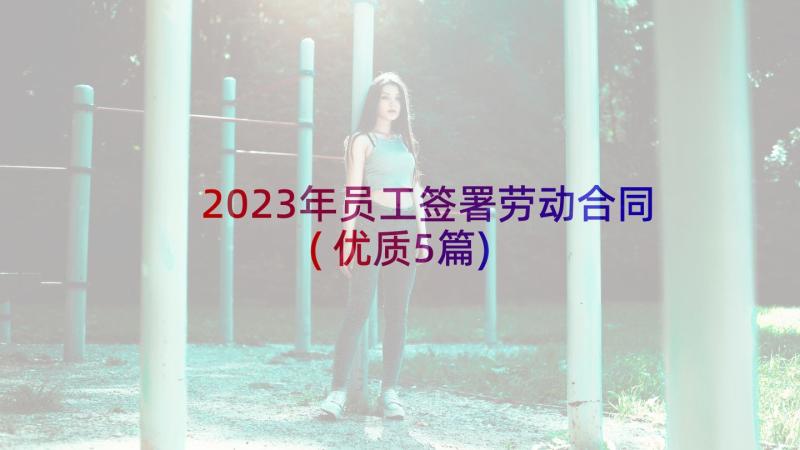 2023年员工签署劳动合同(优质5篇)