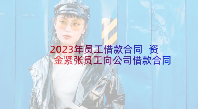 2023年员工借款合同 资金紧张员工向公司借款合同(通用5篇)