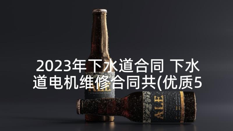 2023年下水道合同 下水道电机维修合同共(优质5篇)