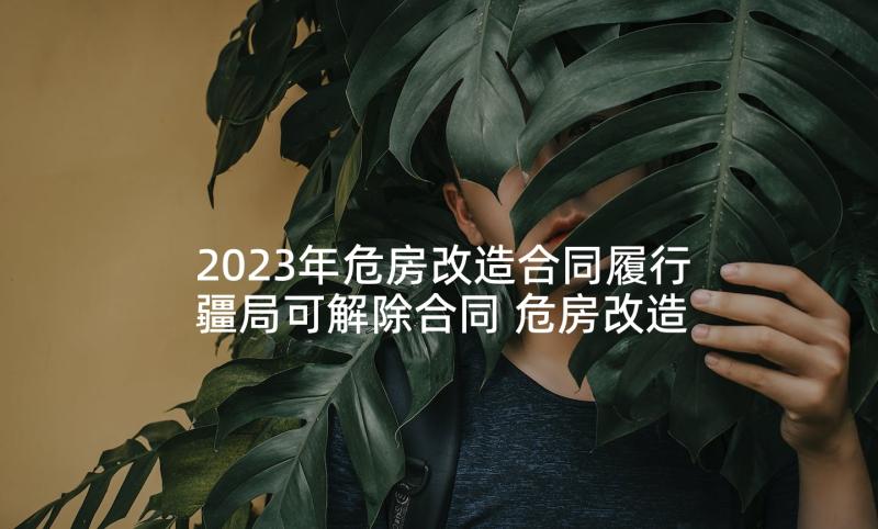 2023年危房改造合同履行疆局可解除合同 危房改造安装合同下载实用(精选5篇)