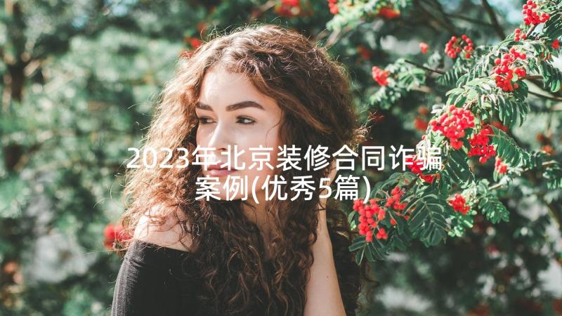 2023年北京装修合同诈骗案例(优秀5篇)