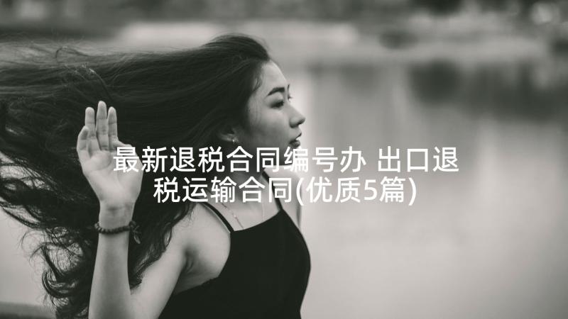 最新退税合同编号办 出口退税运输合同(优质5篇)