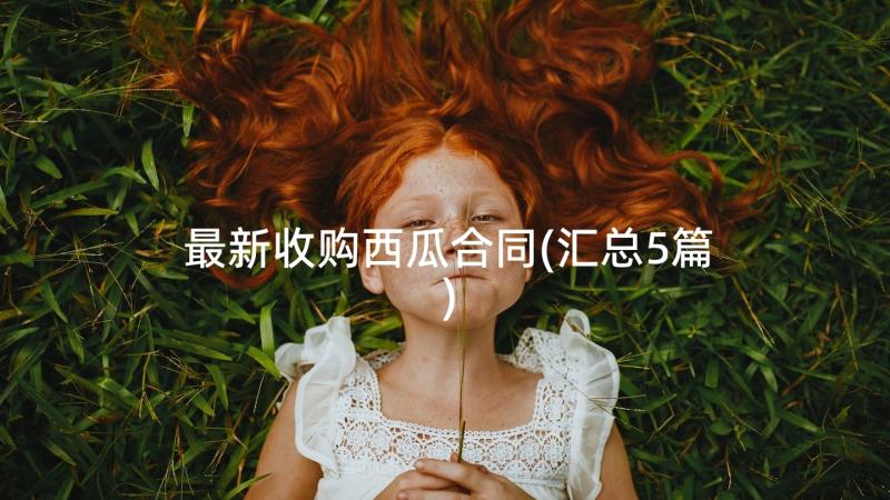 最新收购西瓜合同(汇总5篇)