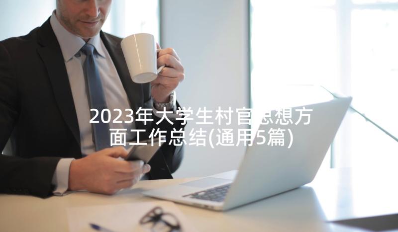 2023年大学生村官思想方面工作总结(通用5篇)