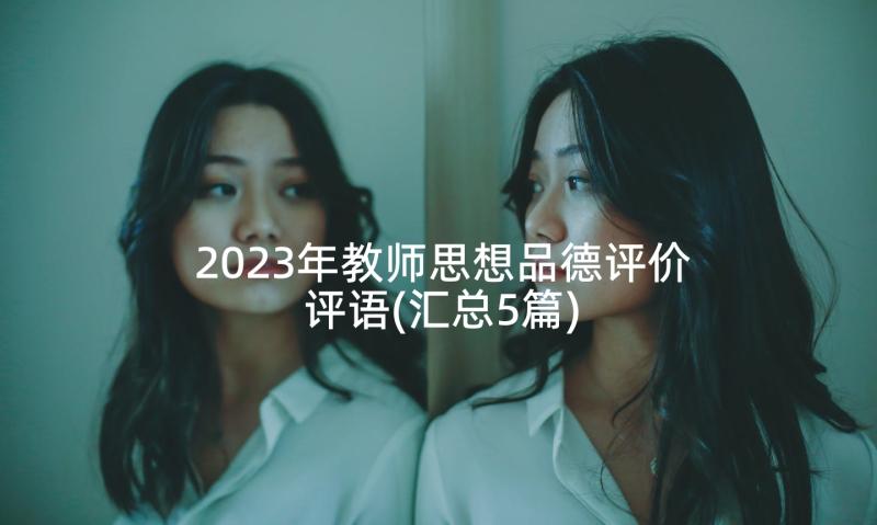 2023年教师思想品德评价评语(汇总5篇)