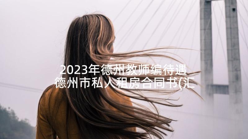 2023年德州教师编待遇 德州市私人租房合同书(汇总5篇)