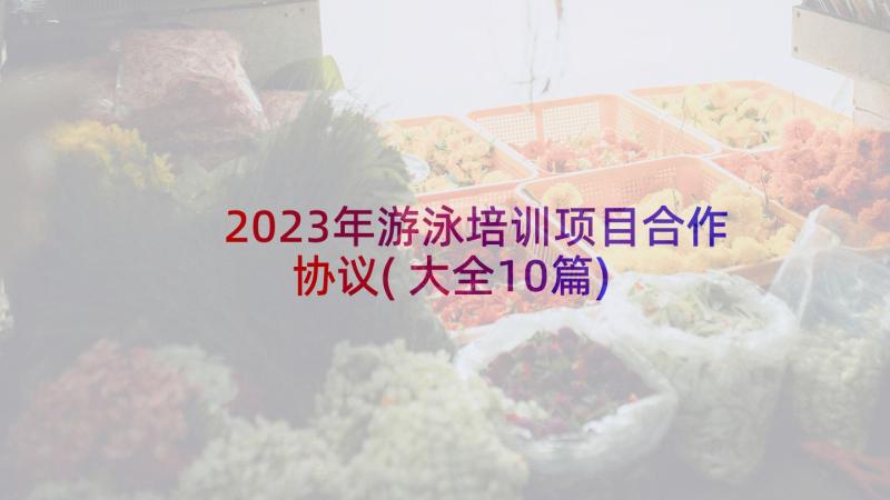 2023年游泳培训项目合作协议(大全10篇)